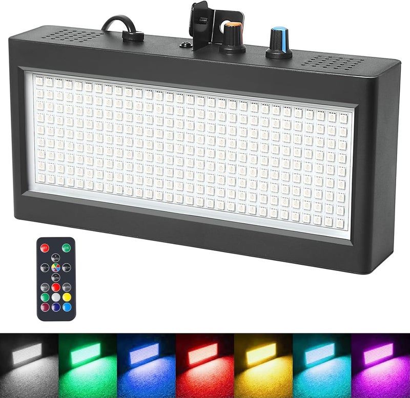 WECAN Full Color 270Led Strobe Light with Remote Control for Halloween Mini Strobe Lights for Room Party - Image 1